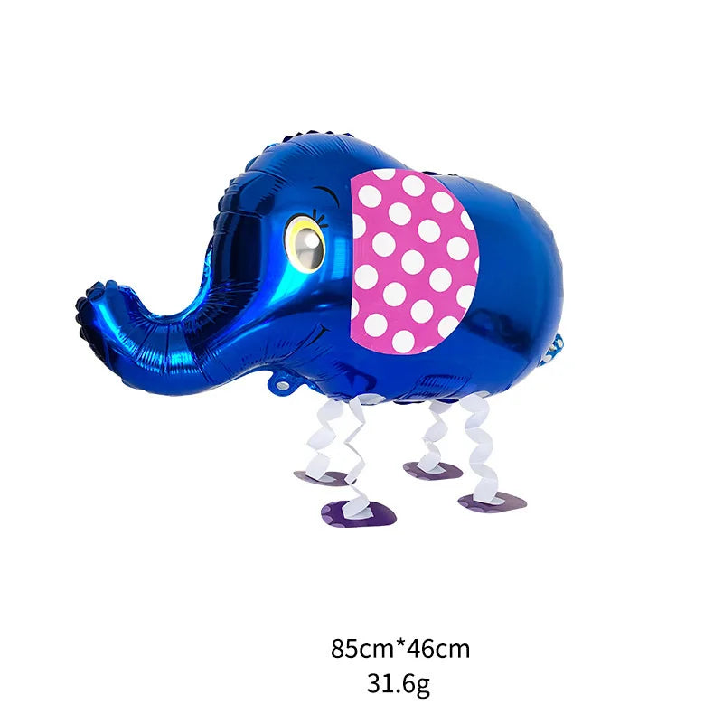 Cartoon Foil Walking Animal Balloon Helium Filling Kids Birthday Party Decor