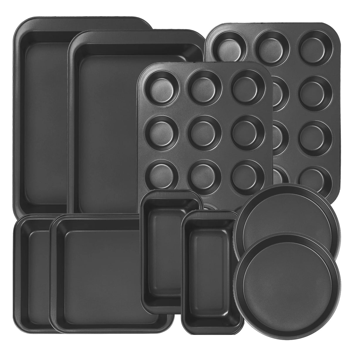 KOOMADE Nonstick Carbon Steel Bakeware Set for Baking