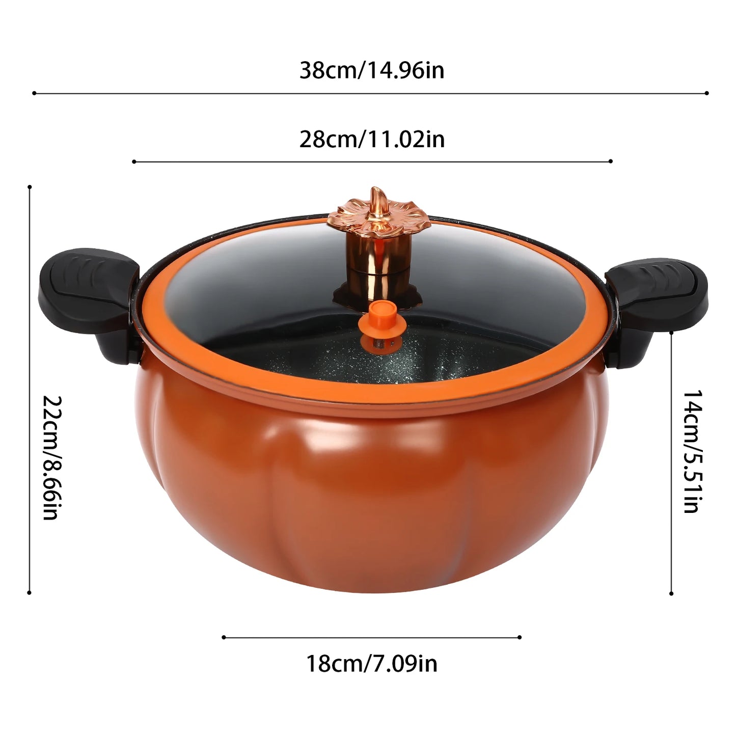 Bymaocar 8L Micro Pressure Cooker Pot With Safe Low Pressure Design
