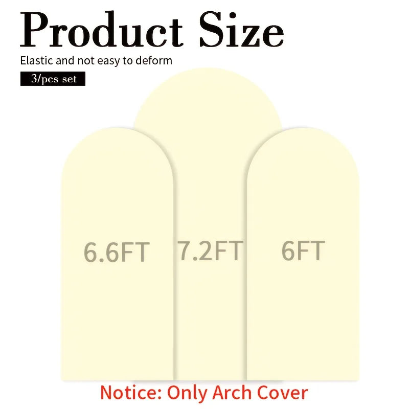 Three Piece Elastic Fabric Backdrop Covers For Birthday And Wedding