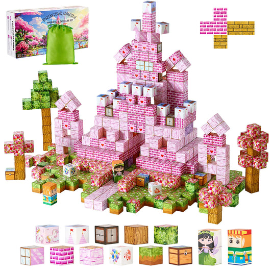 SucceBuy Magnetic Blocks Princess Castle Set for Kids