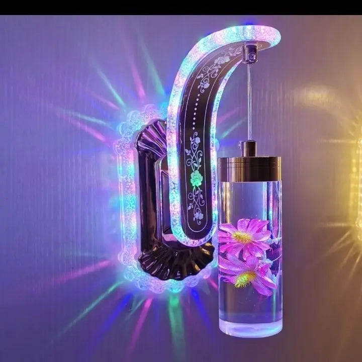 Trendy Acrylic Wall Lamp Floral Design Sconce For Home Decor