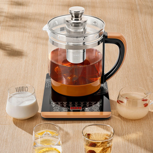 Electric Glass Kettle With Keep Warm And 6 Temperature Settings