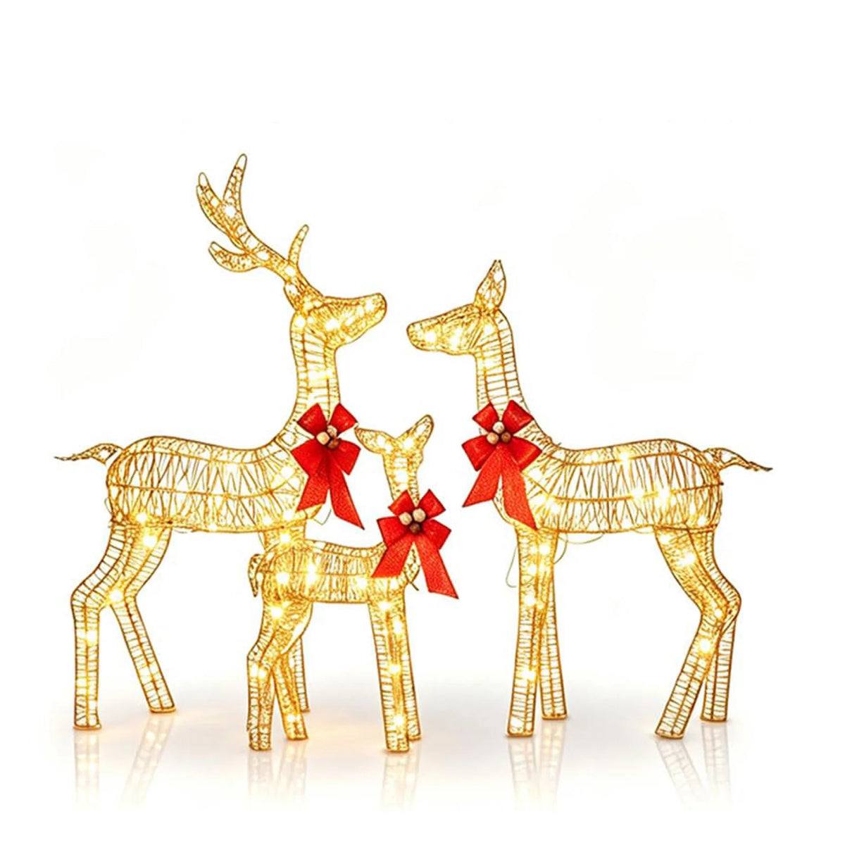 HiMISS Lighted Christmas Reindeer Decoration