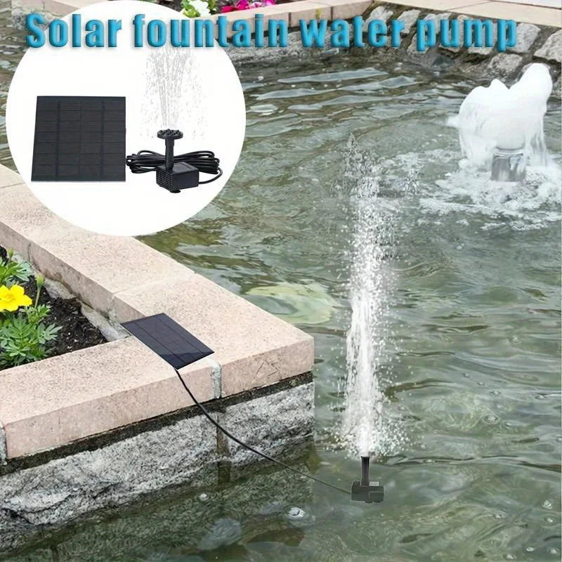 Solar Fountain With 6 Nozzles 1.4W Floating Pond Water Pump