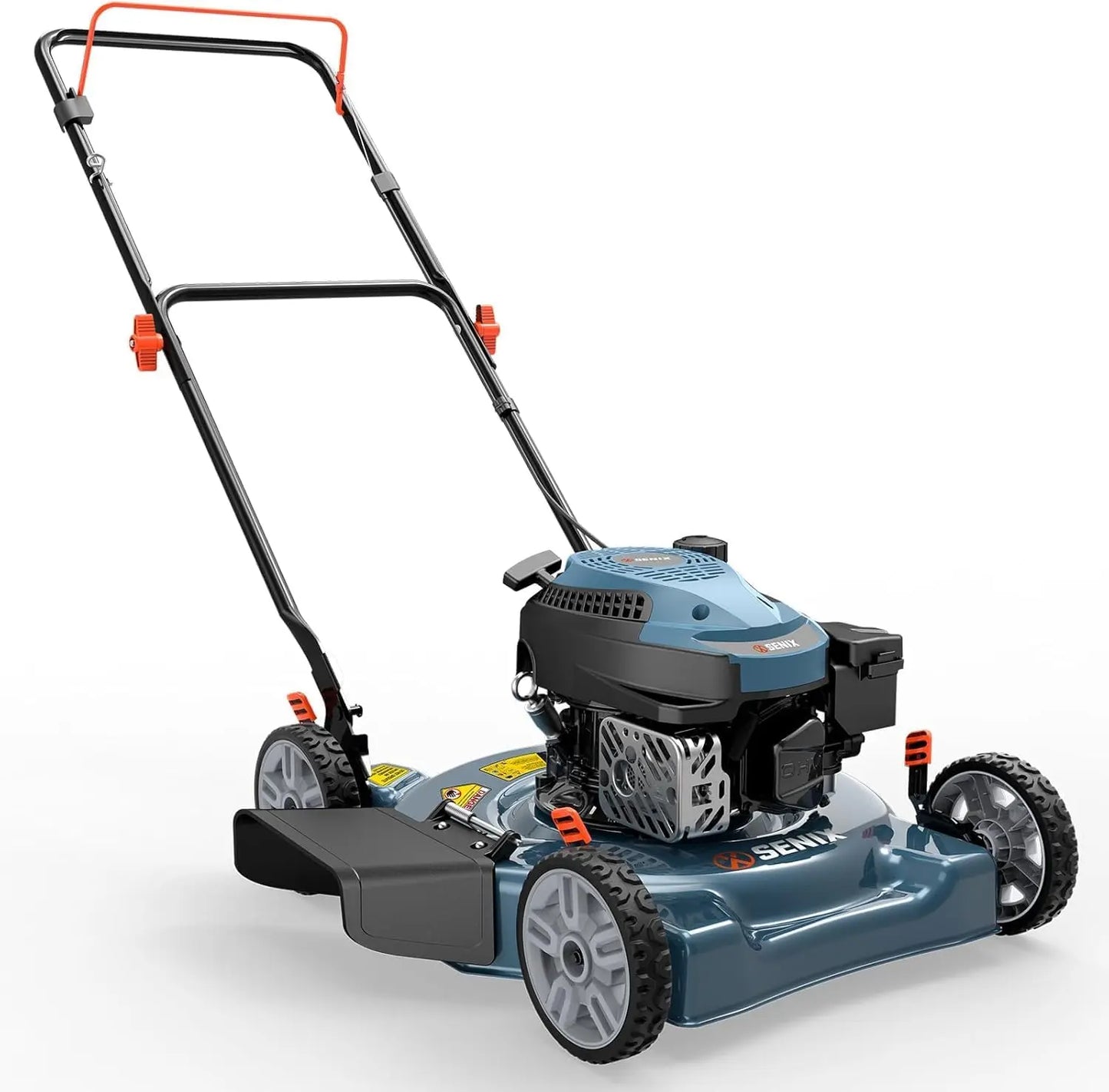 Gas Powered 144cc Lawn Mower With Side Discharge Height Adjustment