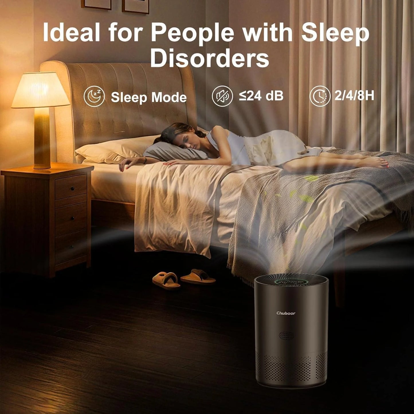 Chuboor H13 True HEPA Air Purifier for Home and Kitchen