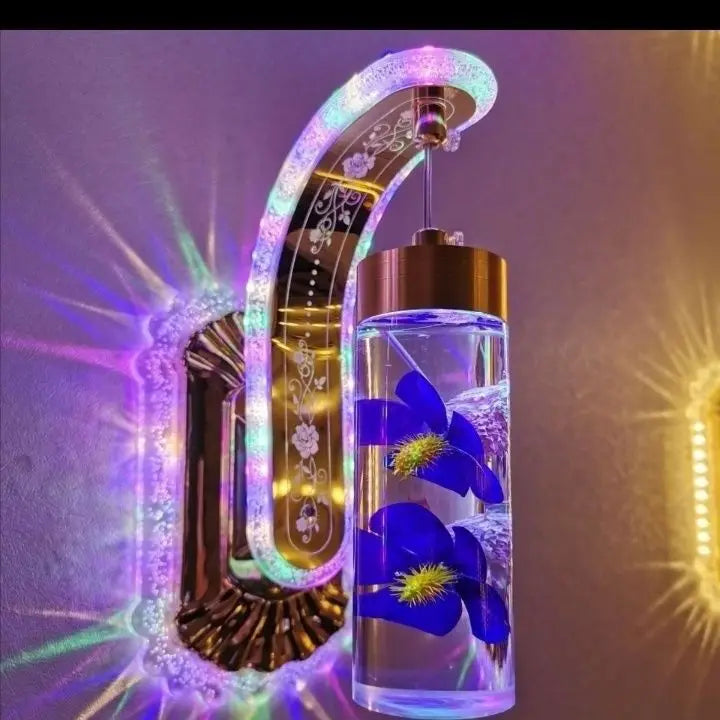 Trendy Acrylic Wall Lamp Floral Design Sconce For Home Decor