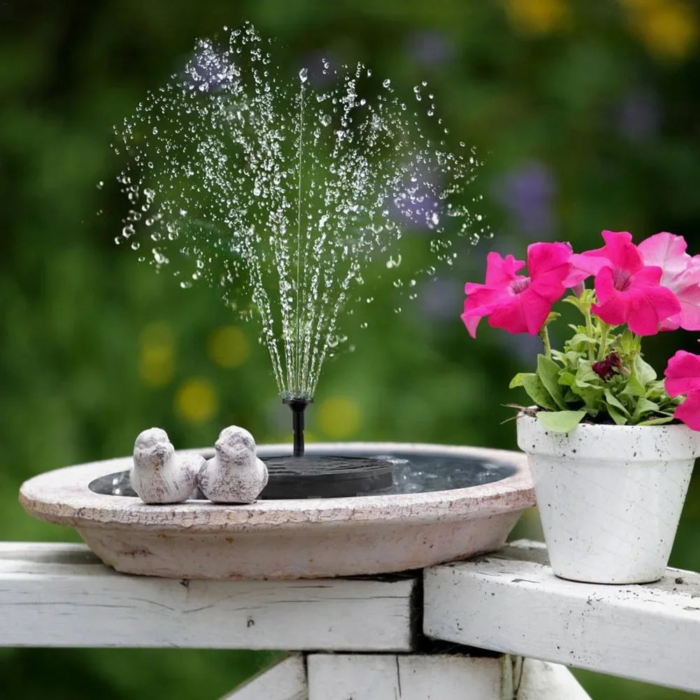 Mini Solar Water Fountain For Outdoor Pond And Bird Bath