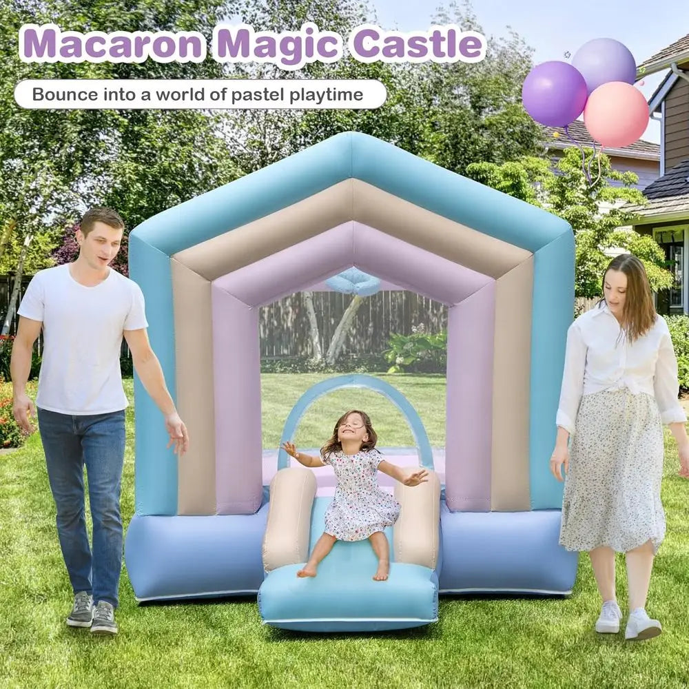 OLOEY Bounce House Toddler Play Area With Slide And Jump