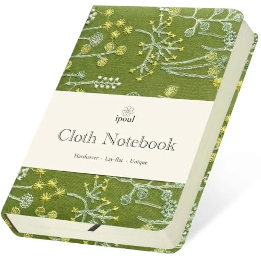 Embroidered Pocket Notebook for Women Hardcover 264 Pages