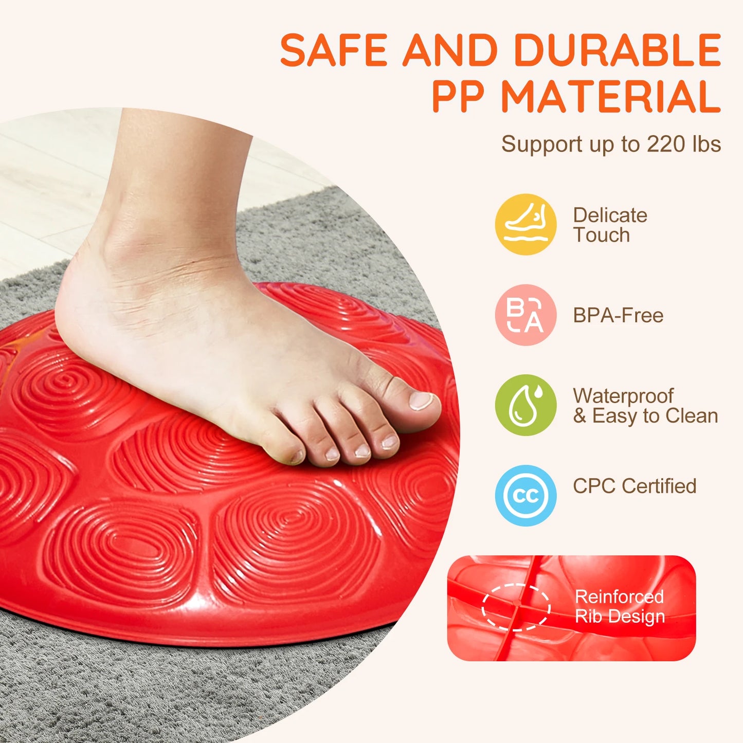 SucceBuy Turtle Balance Stepping Stones for Kids Outdoor Playset