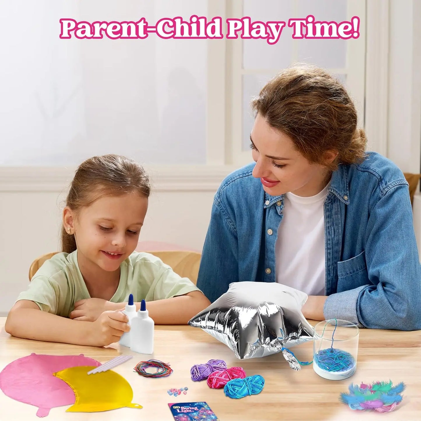 Joyfy 3D String Art Kit Light Up LED Balloons Craft Set