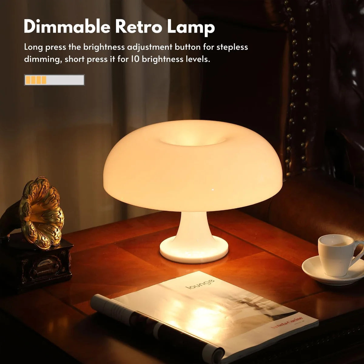 Mushroom Lamp Modern Desk Lighting For Bedroom And Living Room