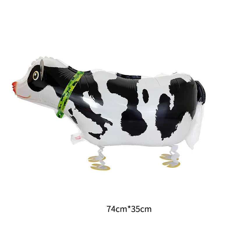 Cartoon Foil Walking Animal Balloon Helium Filling Kids Birthday Party Decor