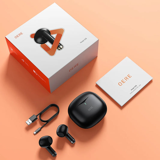 QERE E28 Wireless Earphones Bluetooth 5.3 HiFi Headphones