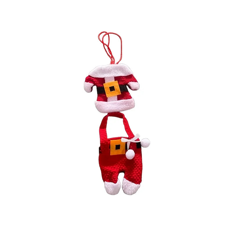 Christmas Santa Cutlery Storage Bags Decorative Tableware Holders