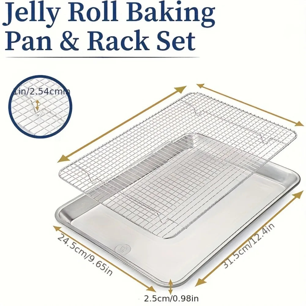 Stainless Steel Square Perforated Baking Tray Oven Safe