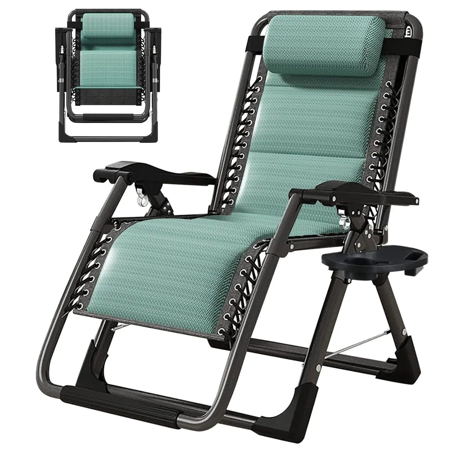 Zero Gravity Outdoor Folding Lounge Chair Premium Recliner Patio Chair