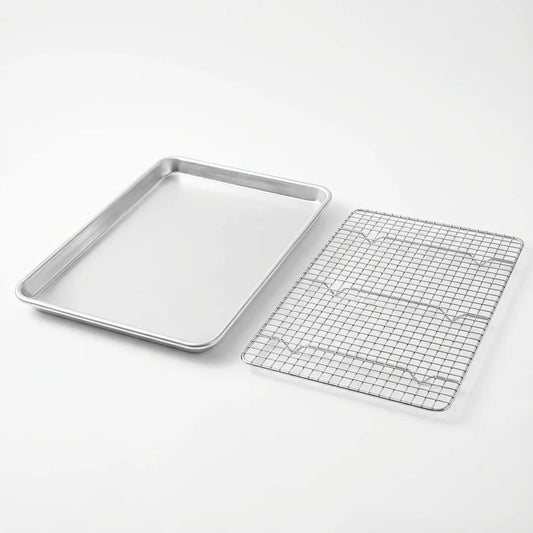 Stainless Steel Square Perforated Baking Tray Oven Safe