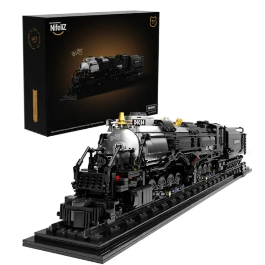 Big Boy Articulated Steam Locomotive Lego Compatible Building Block Set
