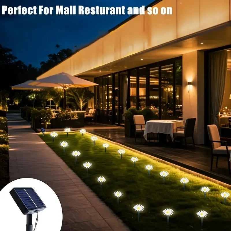 Solar Flower String Lights for Garden Decor