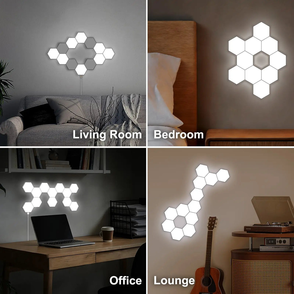 Fivemi Modular Hexagon LED Wall Lights With Touch Control