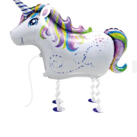 Cartoon Foil Walking Animal Balloon Helium Filling Kids Birthday Party Decor