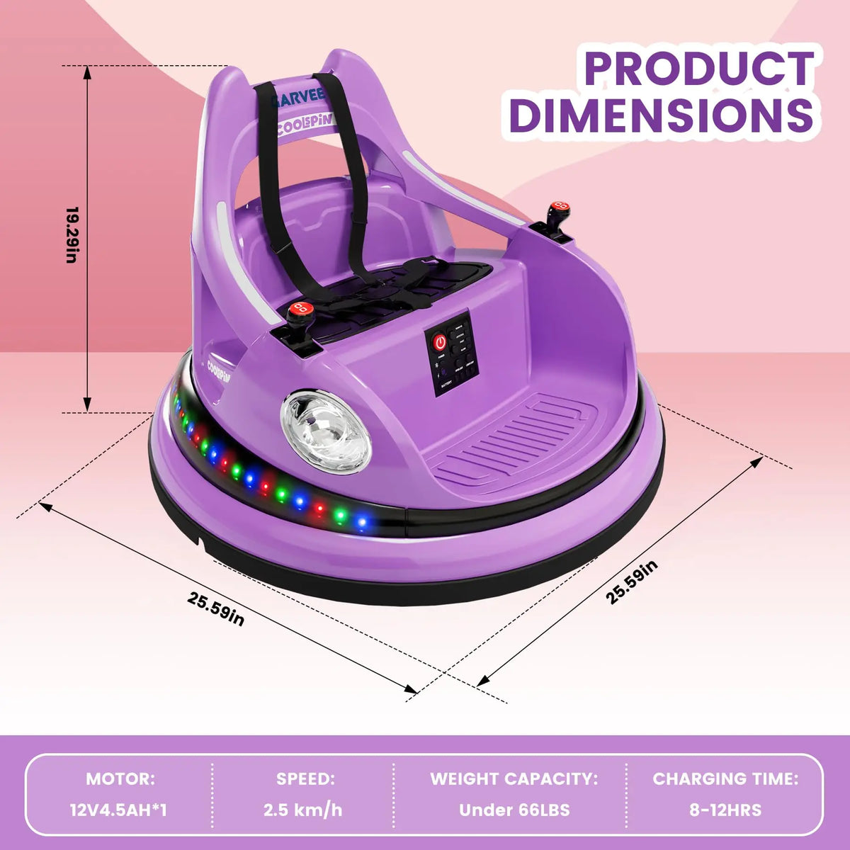 HiMISS Electric Ride-On Bumper Car