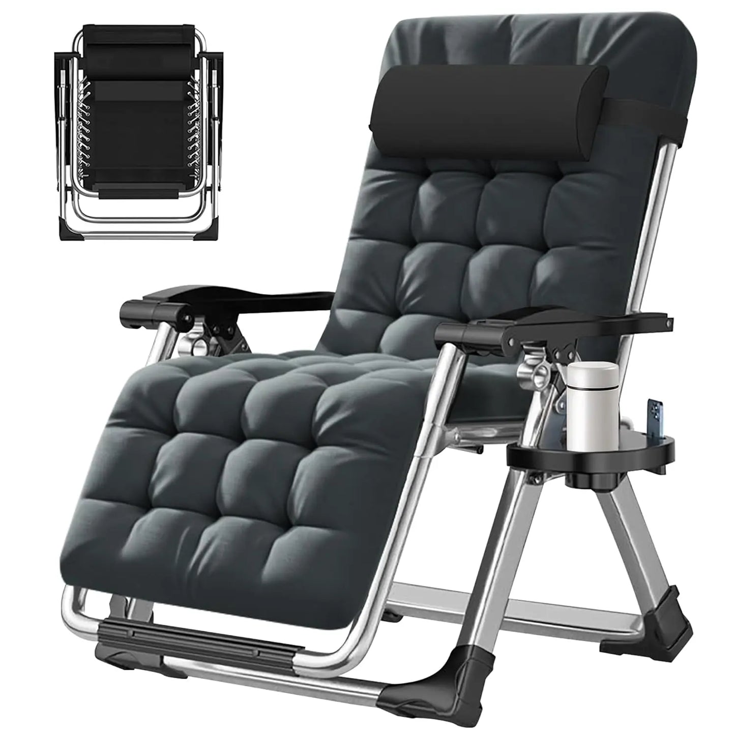 Zero Gravity Outdoor Folding Lounge Chair Premium Recliner Patio Chair