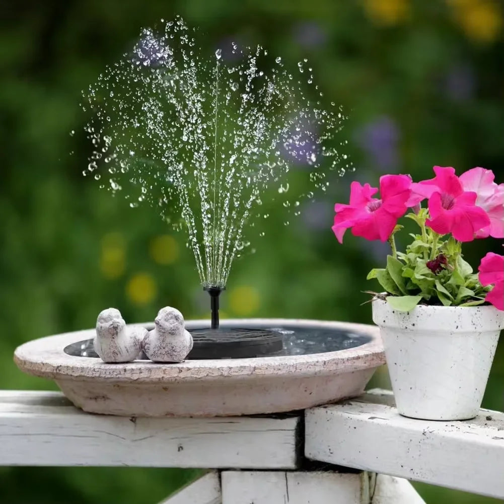 Mini Solar Water Fountain For Outdoor Pond And Bird Bath