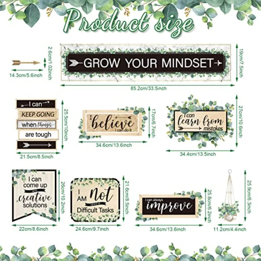 Growth Mindset Posters 26 Pieces Set For Middle And High School Class