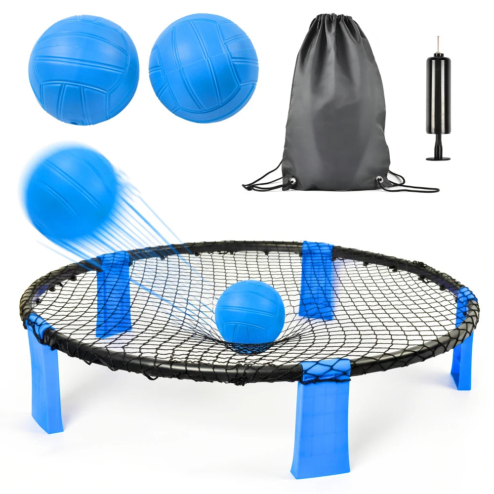 Outdoor Roundnet Game Set With Net And Portable Carry Bag