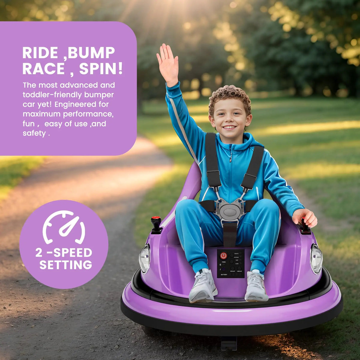 HiMISS Electric Ride-On Bumper Car