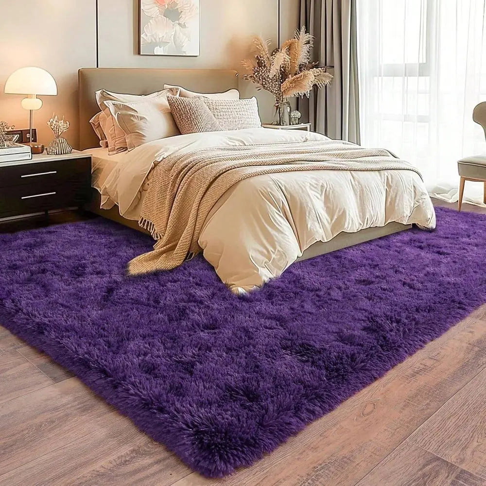 Shaggy Plush Rug For Living Room And Bedroom Premium Comfort