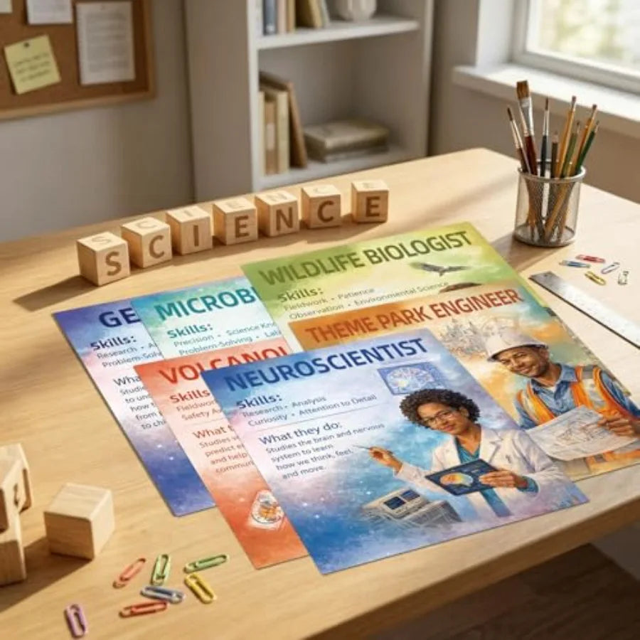 Career In Science Posters For Classroom STEAM Education