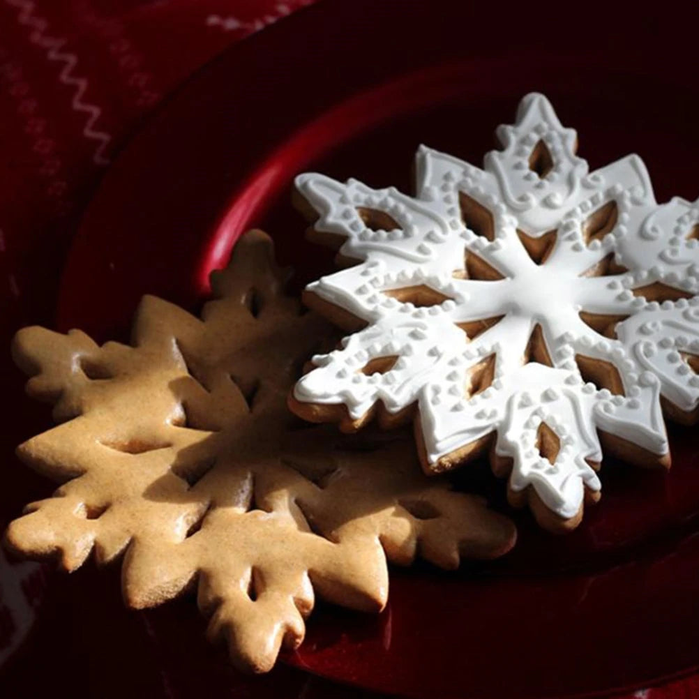 Stainless Steel 3D Snowflake Cake Mold For Baking And Pastry