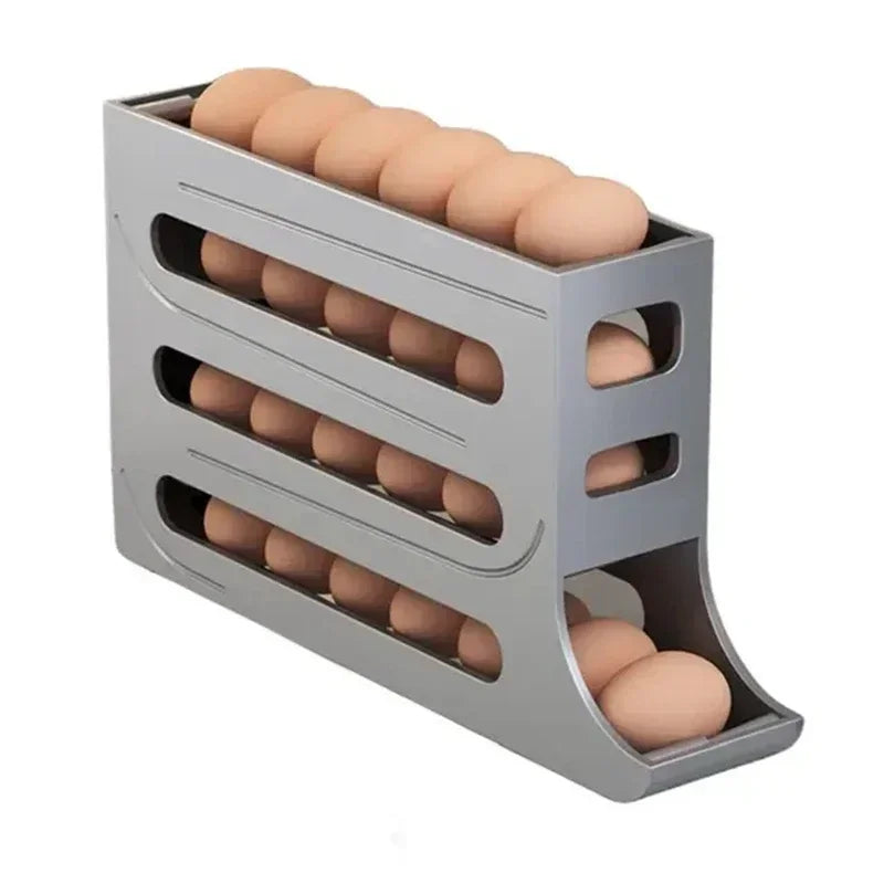 AEHOME Automatic Egg Roller 4 Layer Refrigerator Egg Storage Box