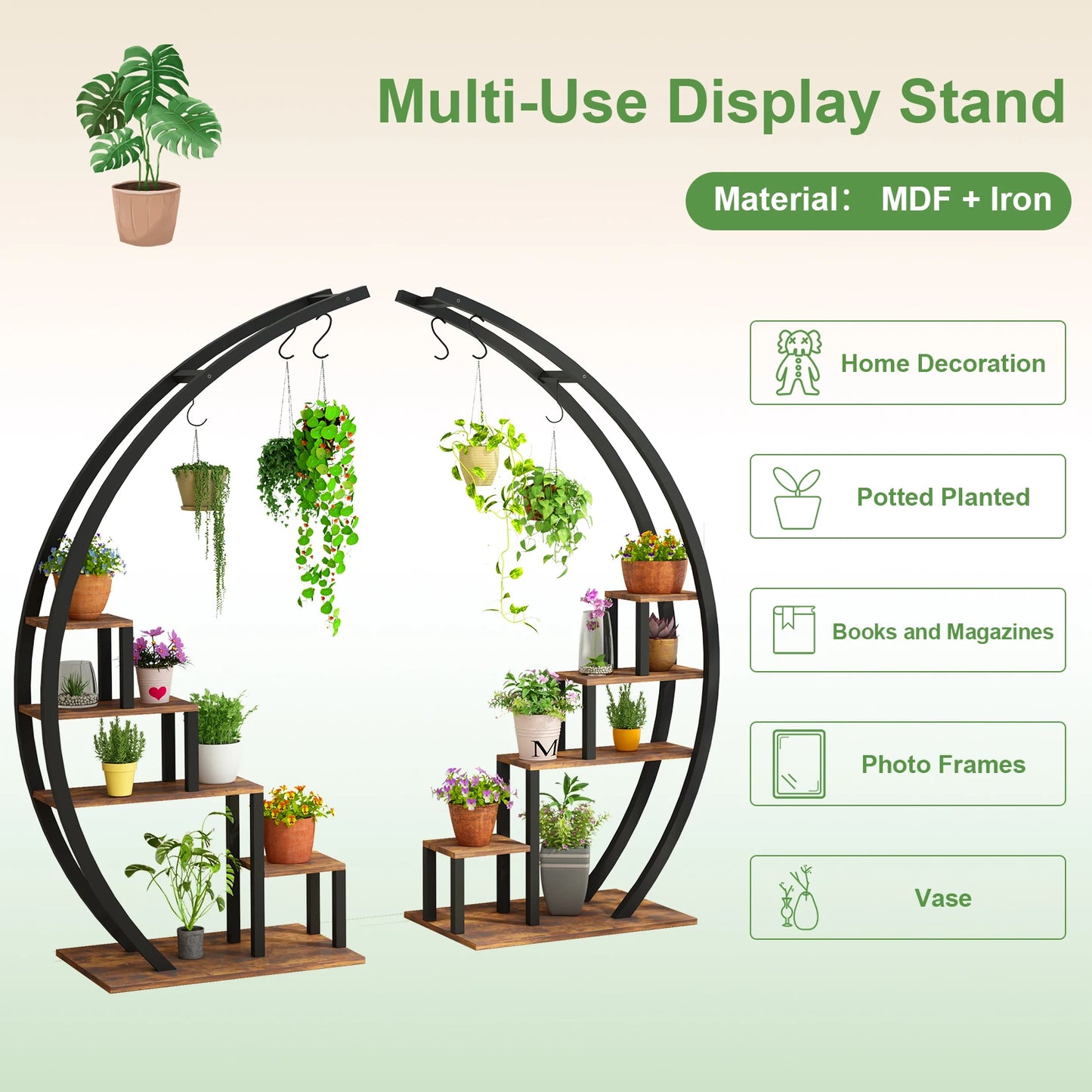 TWISTER.CK 2 Pack 5-Tier Indoor Plant Stand