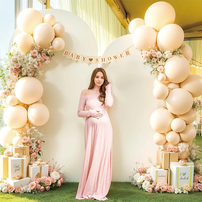 Three Piece Elastic Fabric Backdrop Covers For Birthday And Wedding
