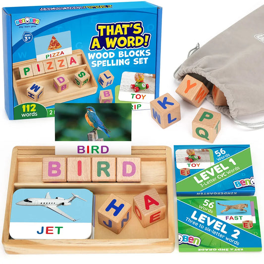 Spelling Games With Flash Cards Montessori Wooden Letter Matching