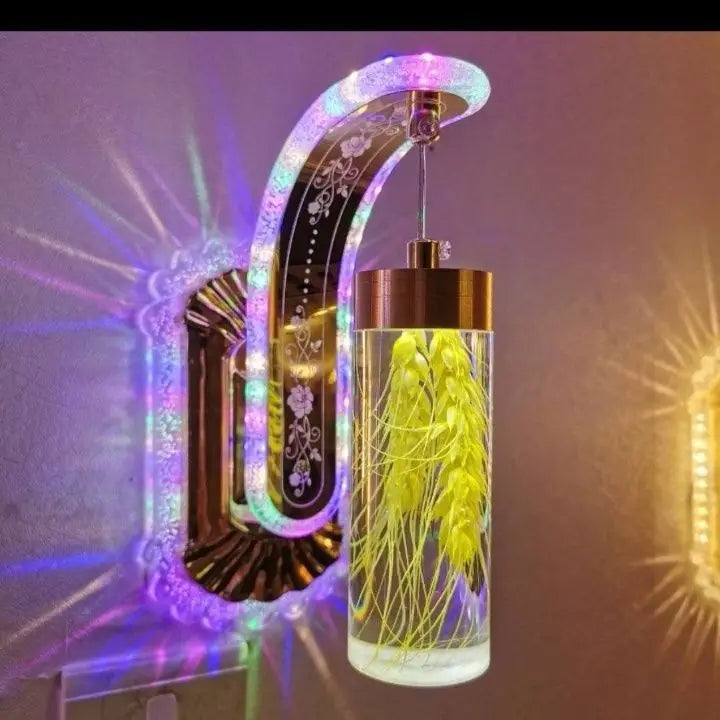 Trendy Acrylic Wall Lamp Floral Design Sconce For Home Decor
