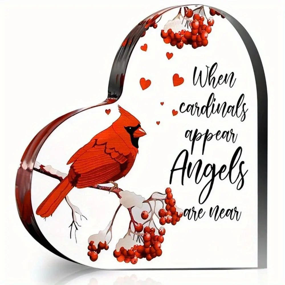 Memorial Cardinal Figurine Sympathy Gift Christmas Remembrance Decor