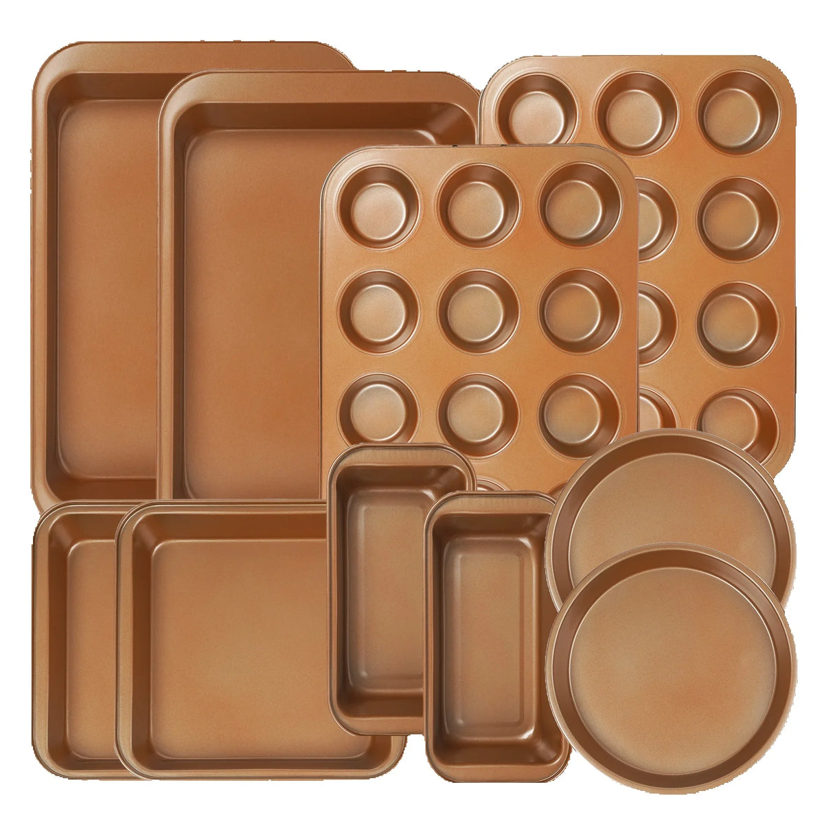 KOOMADE Nonstick Carbon Steel Bakeware Set for Baking