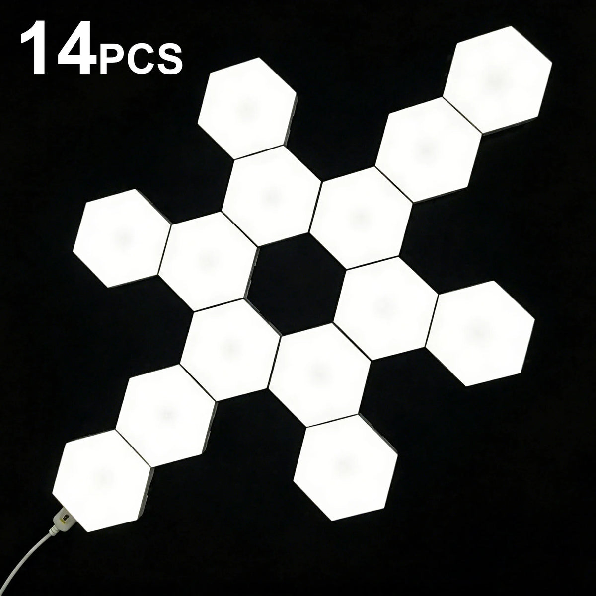 Fivemi Modular Hexagon LED Wall Lights With Touch Control