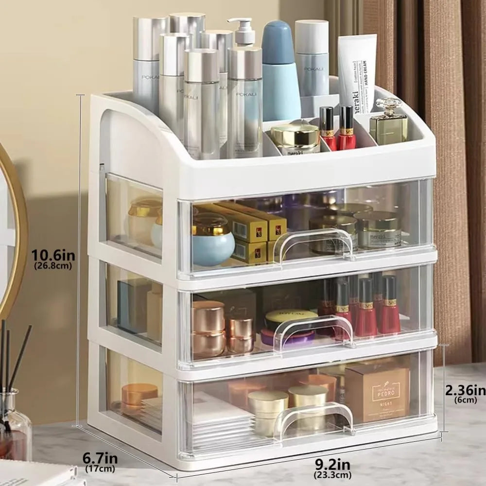 AEDG Multi-Layer Desktop Storage Box Cabinet Cosmetics Jewelry
