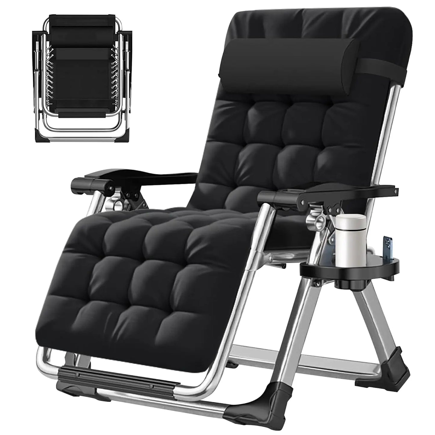 Zero Gravity Outdoor Folding Lounge Chair Premium Recliner Patio Chair