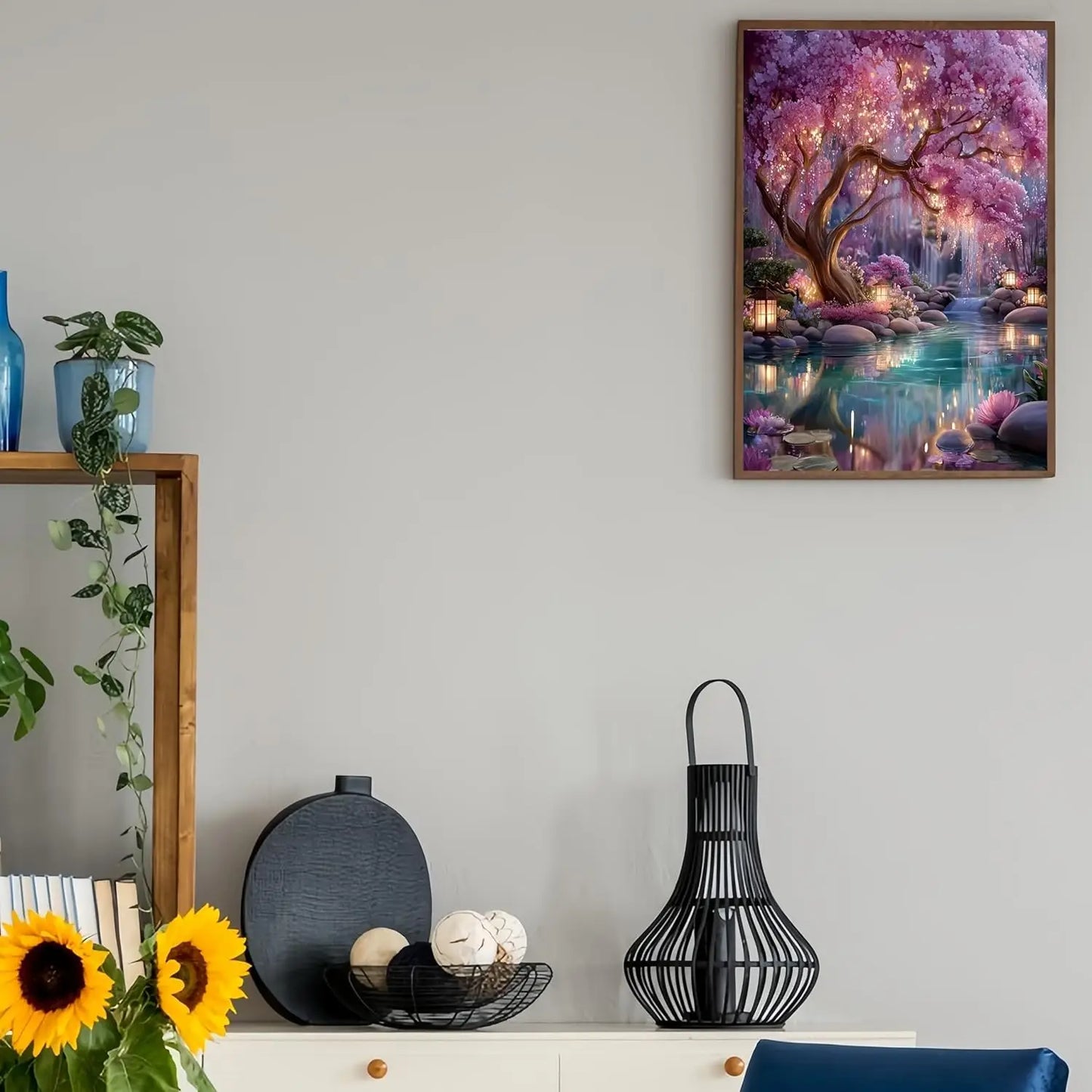 Glowing Forest Diamond Painting Kit for Adults 5D Round Drills
