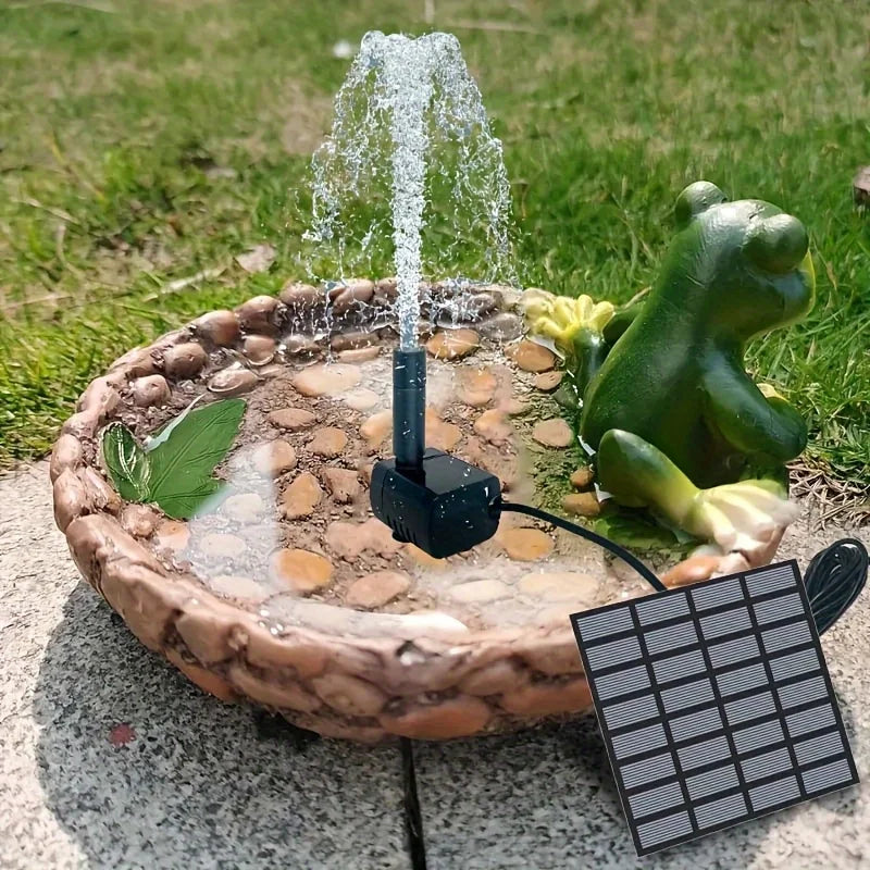 Solar Fountain With 6 Nozzles 1.4W Floating Pond Water Pump