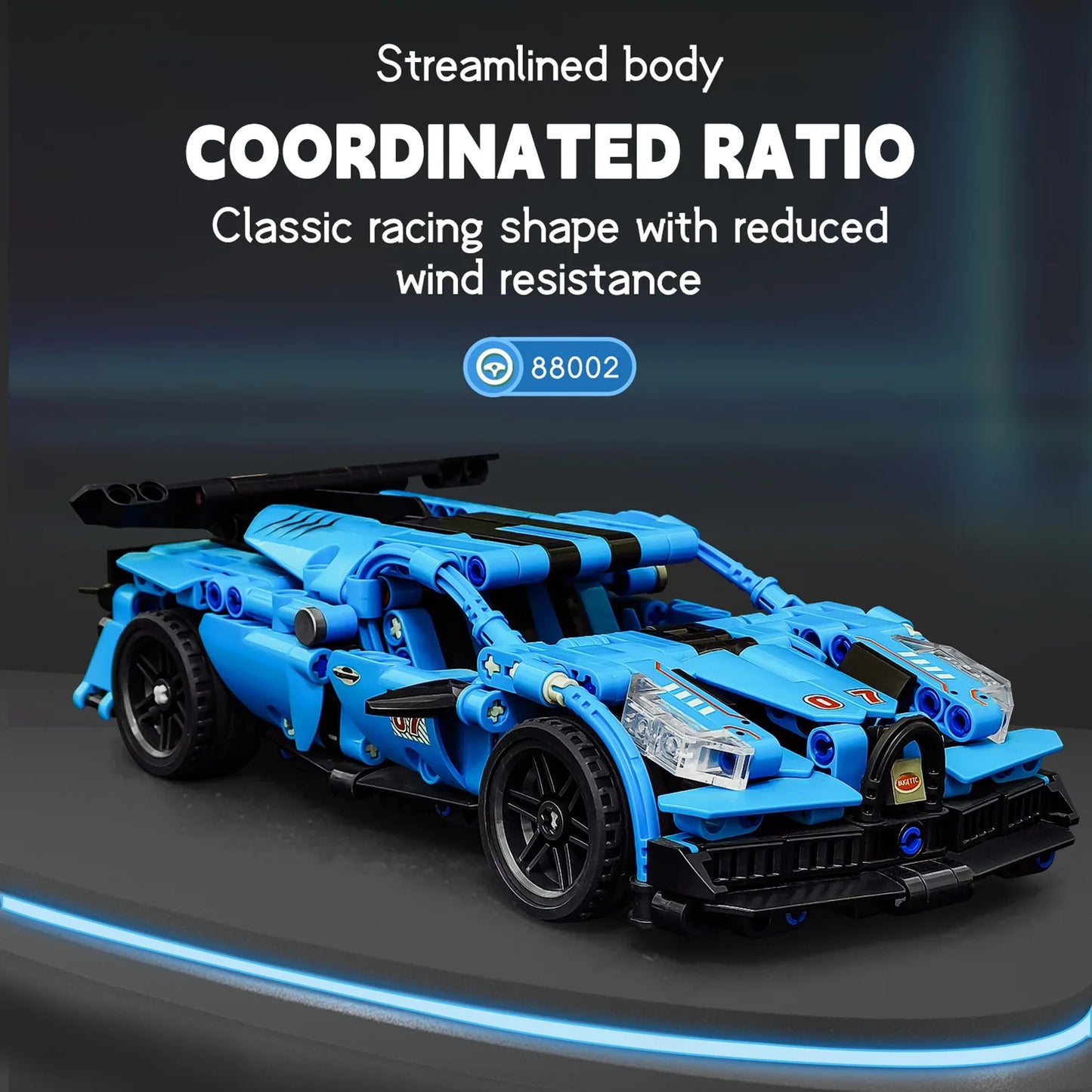 WLtoys Pull Back Car Building Block Kit for Kids Racing